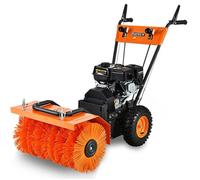 Balayeuse déneigeuse thermique FUXTEC FX-KM196, avec brosse de balayage - sans embout optionnel