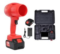 Balayeuse extérieure rechargeable - Système sans balais à haute efficacité avec débit d'air réglable, construction compacte, nettoyage rapide des surfaces et purge d'air sans particules, kit de foncti