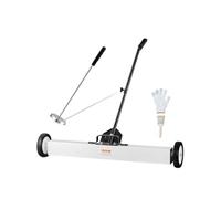 VEVOR Balayeuse magnétique 91 cm — Manche télescopique, roues, 24,9 kg, pour clous et vis