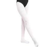 BALAYSIER Collant Danse Classique pour Fille et Femme 90D Collants de Ballet Doux et Très Elastique 1-2 Paires(Blanc,XL)