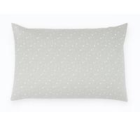 Balbina Taie d'oreiller de 60 x 40 cm - 100 % coton - Pour chambre d'enfant, poussette ou lit d'enfant - Avec fermeture éclair - Petites étoiles - Gris