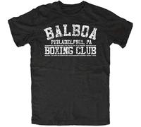 Balboa Boxing Club Summer Fashion Unisex 100% Cotton Short-Sleeve T-Shirts Black XXL