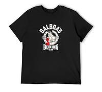Balboa's Boxing Club Boxer Boxing Gloves Gym Rocky Film Movie T-Shirt Mens Black Tees Unisex Shirt M