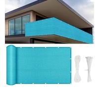 Balcon 250 x 160 cm - Résistant aux UV et au vent - Résistante aux déchirures - Pour jardin, balustrade - Bleu ciel - Idéal pour la protection du balcon