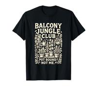 Balcon Jungle Club Funny Indoor Plant Lover Design T-Shirt
