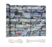 Balcone Brise-vue imperméable pour balcon, jardin et terrasse - Protection solaire avec attaches et cordes - 80 x 750 cm - Couverture d'intimité pour un confort amélioré