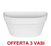 Balconetta De Mur Loft Urban Elho - Blanc - Facile À Accrocher - Capacité 8.3l Multicolore