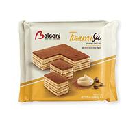 Balconi 3X Tiramisu Gâteau éponge traditionnel italien au chocolat et au café Dessert avec garniture à la crème et à la liqueur de café 400 g Sans huile de palme ! Contient de l'alcool!