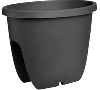 Balconia OVI Pot de fleurs pour balcon, anthracite - longueur : 30 cm