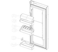 Balconnet à bouteilles (repère 258) Frigo, Réfrigérateur, Congélateur 4866891800 BEKO