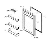 Balconnet bouteilles (repère 160) d'origine Frigo, Réfrigérateur, Congélateur C00534063 WHIRLPOOL Frigo, Réfrigérateur, Congélateur C00534063 WHIRLPOO
