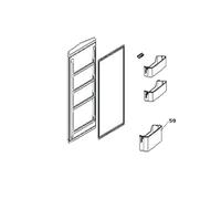 Balconnet bouteilles (repère 59) 486X113X96 mm Frigo, Réfrigérateur, Congélateur 49121752, 49126129 CANDY Frigo, Réfrigérateur, Congélateur 49121752,