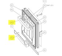 BALCONNET PORTE BOUTEILLES SUP/INF pour REFRIGERATEUR DOMETIC - 296348700