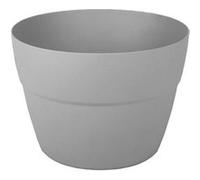 Pot cavalier Cancùn - diamètre 30 cm - 8 litres - gris béton EDA PLASTIQUES