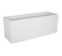 EDA Balconnière Graphit Up 25 L Intérieur/Extérieur Décor Vagues 59×19,5×H.22,8 cm Blanc Cérusé