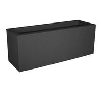 Balconnière - EDA - Graphit Up - 25 L - Intérieur / Extérieur - Décor Vagues - 59 x 19,5 x H. 22,8 cm - Gris Anthracite