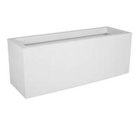 Balconnière - EDA - Graphit Up - 25 L - Intérieur / Extérieur - Décor Vagues - 59 x 19,5 x H. 22,8 cm - Blanc Cérusé