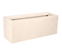 Balconnière - EDA - Volcania Up - 25 L - Intérieur/Extérieur - Décor Pierre - 59 x 19,5 x H 22,8 cm - Beige Calcaire