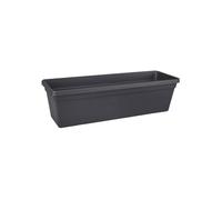 Elho Green Basics Balconnière 50 - Planteur pour Balcon & Extérieur - Ø 48.8 x H 14.0 cm - Noir/Living Noir
