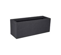 Balconnière rectangulaire Volcania Up effet pierre 25 L anthracite
