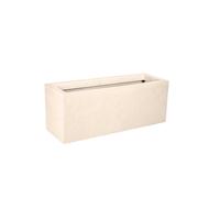 Balconnière Rectangulaire Volcania Up Effet Pierre 25 L - Beige Calcaire- Eda Multicolore