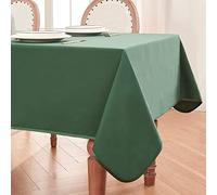 BALCONY & FALCON Nappe Rectangulaire en Satin Imperméable, Nappe en Velours Antitâches et Lavable en Machine, Réutilisable des 2 Côtés, Parfaite pour Mariage, Fêtes, Salle à Manger, Jardin, Restaurant