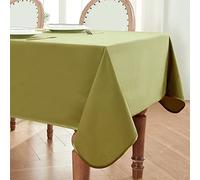 BALCONY & FALCON Nappe Rectangulaire en Satin Imperméable, Nappe en Velours Antitâches et Lavable en Machine, Réutilisable des 2 Côtés, Parfaite pour Mariage, Fêtes, Salle à Manger, Jardin, Restaurant