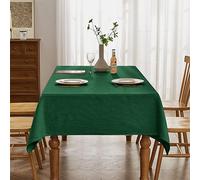 BALCONY & FALCON Nappe Rectangulaire Jacquard de Lin Imitation Imperméable, Parfaite pour Repas, Salle à Manger, Café, Fêtes, Mariage et Evènements en Plein Air