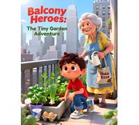Balcony Heroes: The Tiny Garden Adventure: Balcony Gardening Kids Transform Apartment Balcony Garden into Tiny Eco Paradise with Bug Hotel Kids & Recycled Planters, Big Print 8.5"x11"