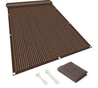 Balcony140 x 750 cm - Protection extérieure pour patios, terrasses et balcons Marron pour une meilleure intimité en extérieur et un attrait esthétique