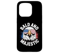 Bald And Majestic American Bald Eagle 4th Of July US Flag Coque pour iPhone 15 Pro