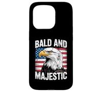 Bald And Majestic American Bald Eagle 4th Of July US Flag Coque pour iPhone 15 Pro