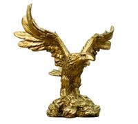 Bald Eagle Decor - Figurine d'animaux sauvages faites à la main - Design en résine rustique - Décoration majestueuse d'oiseaux dans le salon, statues d' artisanales exquises et figurines pour