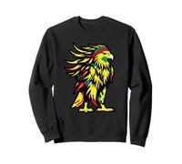 Bald Eagle Juneteenth Black History African American Flag Sweatshirt