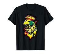 Bald Eagle Juneteenth Black History African American Flag T-Shirt