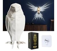 Bald Eagle Wall Light, Applique murale LED 3D, lampe hibou, ailes lumineuses, aigle, veilleuse à piles pour chambre à coucher, salon, escalier, couloir, jardin