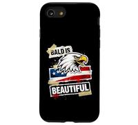 Bald is Beautiful 4th of July Independence Day Eagle Coque pour iPhone SE (2020) / 7/8