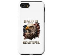Bald is Beautiful 4th of July Independence Day Eagle Coque pour iPhone SE (2020) / 7/8