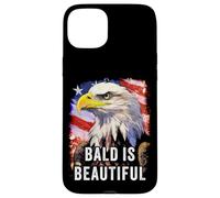 Bald is Beautiful - Epic American Flag USA with Eagle Coque pour iPhone 15 Plus
