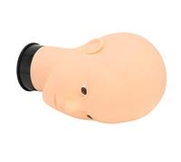Bald Mannequin Head for Makeup Training and Wig Affichage avec Base Noire - Matériau en PVC, Utilisation Polyvalente pour l'Affichage du Chapeau, la Pratique du Maquillage, et Plus (Pas de style de