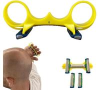 Bald Men Fast Hair Clipper Shaver Razor Double Blade Fast Shaver Anti-Cut Efficient Fast Time Saving Wet Dry Shaver for Home Travel