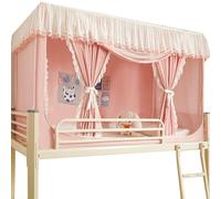 Baldaquin de lit à Large Toit, Tente d'intérieur Portable, Anti-poussière, Anti-moustiques et occultant, avec Armature pour lit Simple ou Double, idéal pour Les dortoirs étudiants.