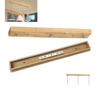 Baldaquin en bois - Cache-câble - Rosace de plafond - Longueur : 55 cm