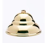 Baldaquin flamant en laiton poli brillant Ø 110 mm x 60 mm 10 anneaux de réglage rosace pour plafond, baldaquin de lampe et baldaquin en métal.