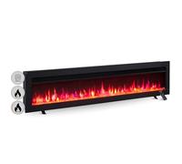 BALDERIA Agnes 60 cheminée électrique encastrable ou Murale, Flamme 3D LED | Cheminée électrique avec effet de flamme 3D LED, installation encastrée ou murale