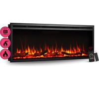 BALDERIA Atalanta 50 (noir) | Foyer électrique encastrable avec Wifi / App