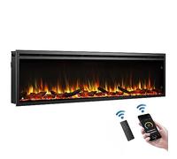 BALDERIA Atalanta 72 - Cheminee Electrique Effet Flamme LED, encastrable, WiFi