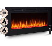 BALDERIA Fiamma 48 (noir) | Foyer électrique encastrable