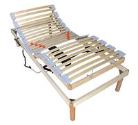 Baldiflex Aladino Unique électrique motorisé avec sommier à Lattes Ergonomique avec Lattes en hêtre, 80 x 190 cm