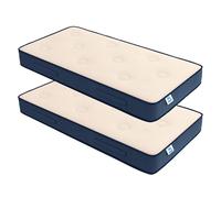 Baldiflex Lot de 2 matelas à mémoire de forme 16 cm, simple 80 x 190 cm, RelaxOne 16, orthopédique et ergonomique, hypoallergénique et antibactérien, 100 % fabriqué en Italie